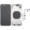 Coque arrière avec aspect imitation iP15 Pro pour iPhone XS (noir)